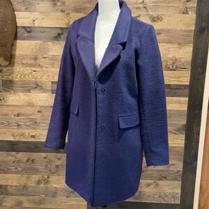 Plush Navy Coat